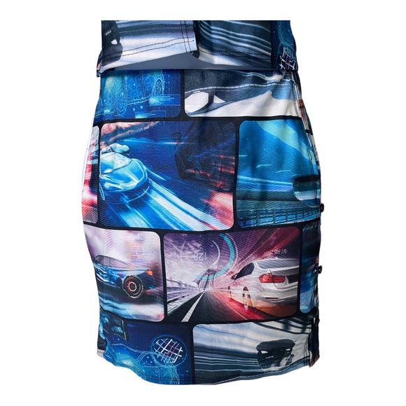 Race car skirt 2 piece set - Picture 5 of 6